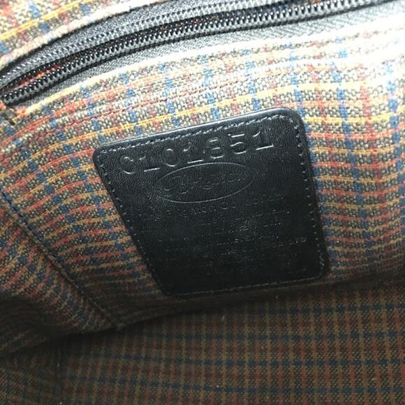 Vintage Brighton Barbados Hobo Shoulder Bag Black Pebbled Leather Braided Strap - Picture 5 of 8